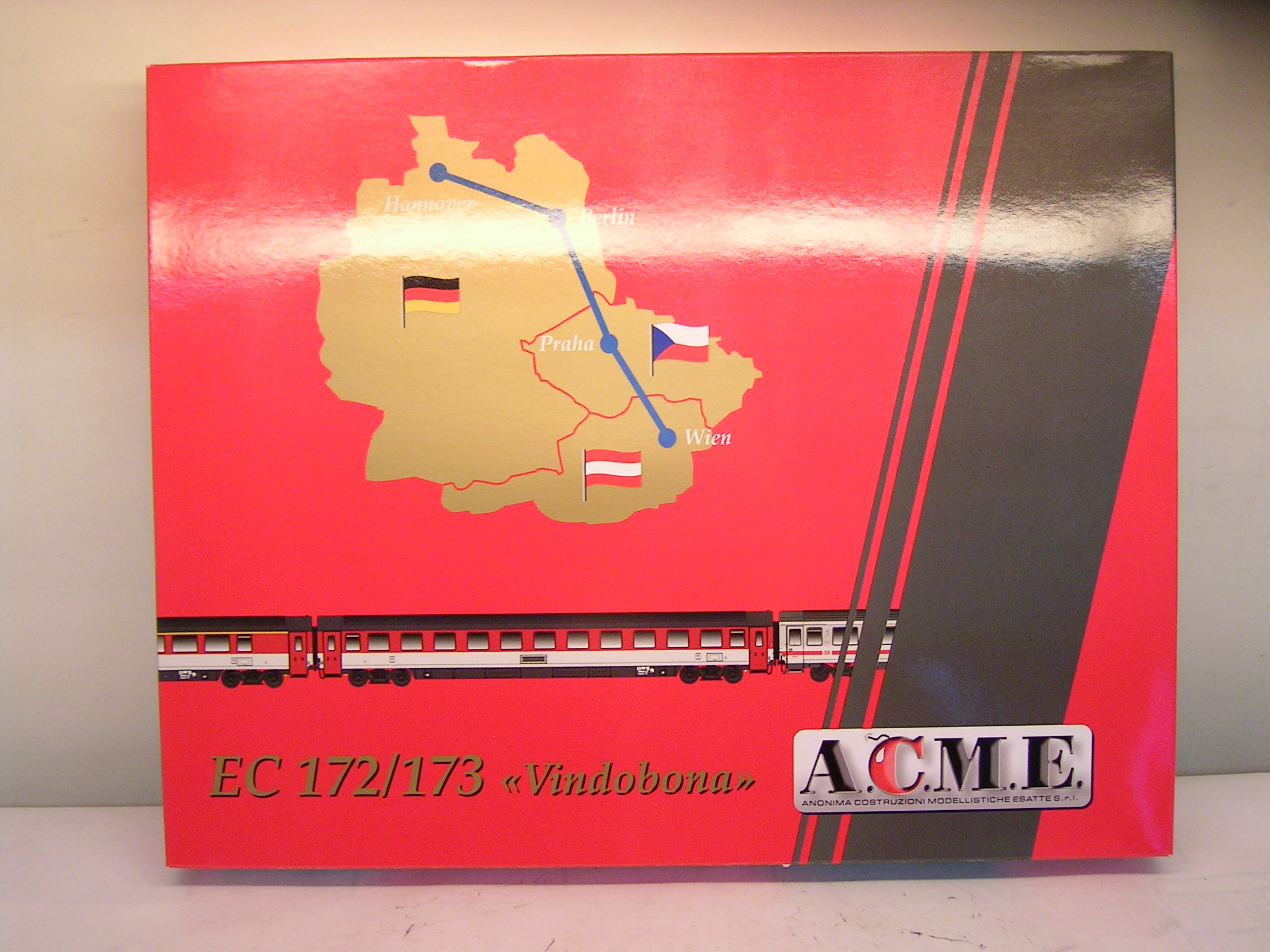 ACME H0 55038 CD Schnellzugwagen Set EC 172/173 Vindobona, KK, 187